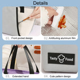 Portable Handheld Insulated Lunch Pack Outdoor Picnic Bento Bag