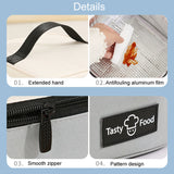 Portable Handheld Insulated Lunch Pack Outdoor Picnic Bento Bag
