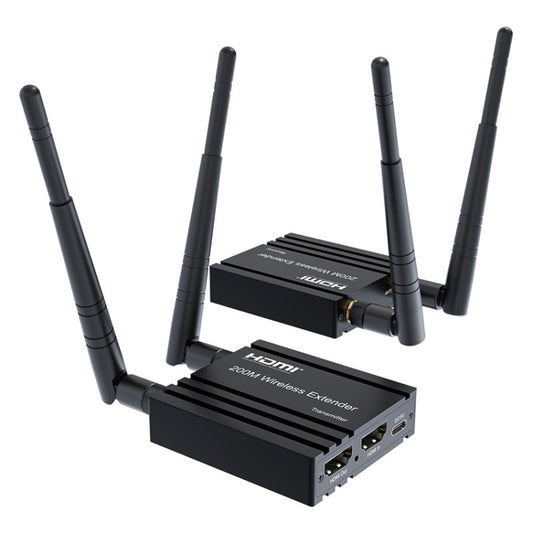 200m Wireless HDMI Extender Signal Amplifier, Transmitter+Receiver, 200M