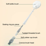 Multifunction Bottle Brush Long Handle Household Cup Washing Kettle Kitchen Cleaning Brush
