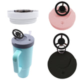 For Stanley 40oz Tumbler Cup Leak-proof Silicone Lid with Magnetic Phone Holder
