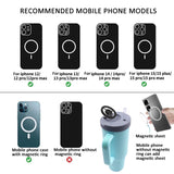 For Stanley 40oz Tumbler Cup Leak-proof Silicone Lid with Magnetic Phone Holder