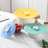 Cute Flower Silicone Freshness Lid Kitchen Household Food Dustproof Cover