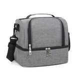 Double-Layer Outdoor Fresh Cooler Bag Mommy Bottle Bag Portable Lunch Insulated Bag