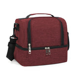 Double-Layer Outdoor Fresh Cooler Bag Mommy Bottle Bag Portable Lunch Insulated Bag
