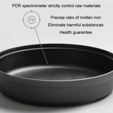 Cast Iron Cooking Pot Wok Nonstick Frying Pan Restaurant Kitchen Skillet Camping Cooker