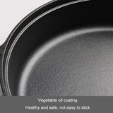 Cast Iron Cooking Pot Wok Nonstick Frying Pan Restaurant Kitchen Skillet Camping Cooker