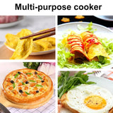 Cast Iron Cooking Pot Wok Nonstick Frying Pan Restaurant Kitchen Skillet Camping Cooker