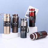 800ml  Stainless Steel Insulated Mug Large Capacity Vacuum Thermos Outdoor Portable Car Insulated Water Bottle(Coffee)