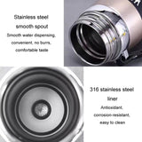 800ml  Stainless Steel Insulated Mug Large Capacity Vacuum Thermos Outdoor Portable Car Insulated Water Bottle(Coffee)