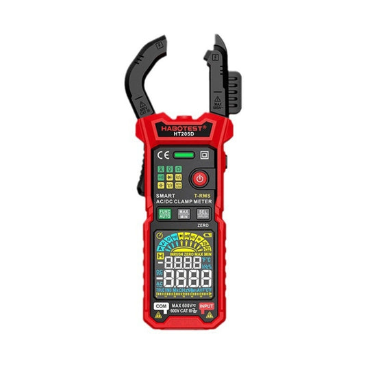 مشبك HABOTEST HT205D، مقياس متعدد رقمي ذكي عالي الدقة، مضاد للاحتراق، متعدد الوظائف، HT205D