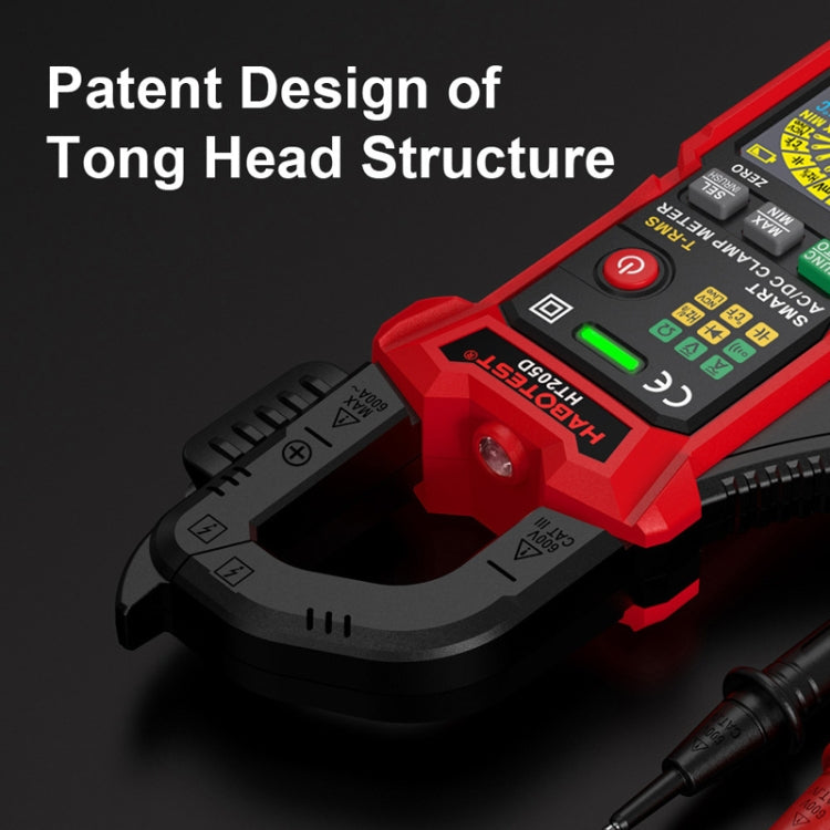 مشبك HABOTEST HT205D، مقياس متعدد رقمي ذكي عالي الدقة، مضاد للاحتراق، متعدد الوظائف، HT205D
