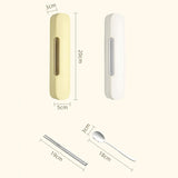 Portable Spoon Chopsticks Cutlery Set with Storage Box For Students, Office Workers and Camping