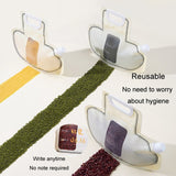 Grain Storage Bag Kitchen Food Grade Rice Wheat Beans Anti-mold Bag Dry Vegetables Sealed Storage Jar(Cream Color)