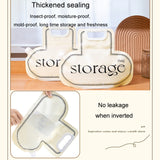 Grain Storage Bag Kitchen Food Grade Rice Wheat Beans Anti-mold Bag Dry Vegetables Sealed Storage Jar(Cream Color)