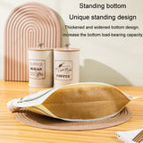Grain Storage Bag Kitchen Food Grade Rice Wheat Beans Anti-mold Bag Dry Vegetables Sealed Storage Jar(Cream Color)