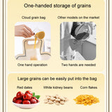 Grain Storage Bag Kitchen Food Grade Rice Wheat Beans Anti-mold Bag Dry Vegetables Sealed Storage Jar(Cream Color)