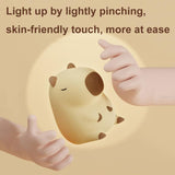 Cute Cartoon Guinea Pig Night Light Ornaments Children Silicone Pat Light(DS-CPBR-01)