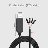 USB to TTL Download Cable Program Software Burning Serial Picrocontroller Upgrade Wire