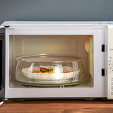 Microwave Food Heating Splashproof Cover Food Grade PC Household High Temperature Resistant Bowl Rice Cover(Regular Model)