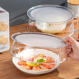 Microwave Food Heating Splashproof Cover Food Grade PC Household High Temperature Resistant Bowl Rice Cover(Regular Model)
