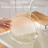 Microwave Food Heating Splashproof Cover Food Grade PC Household High Temperature Resistant Bowl Rice Cover(Regular Model)