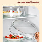 Microwave Food Heating Splashproof Cover Food Grade PC Household High Temperature Resistant Bowl Rice Cover(Regular Model)