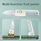 2-in-1 Household Double-headed Multifunctional Portable Fruit Knife Peeler
