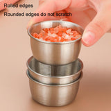 40ml Stainless Steel Sauce Cup With Plastic Lid Sealed Leak-Proof Dipping Dish Seasoning Dish