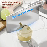 Suction Cup Knife Sharpener Home Kitchen Sharpening Knife Scissors Tool Quick Sharpener