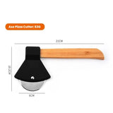Axe Stainless Steel Pizza Cutter Baking Pizza Roller Knife Round Pie Cutter