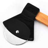 Axe Stainless Steel Pizza Cutter Baking Pizza Roller Knife Round Pie Cutter