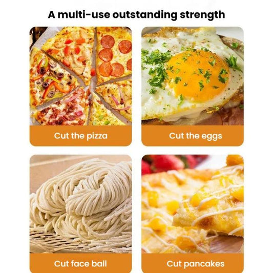 Axe Stainless Steel Pizza Cutter Baking Pizza Roller Knife Round Pie Cutter