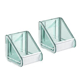 2pcs /Pack Wall-mounted Shower Gel Shampoo Holder with Adjustable Hole Distance(Green)