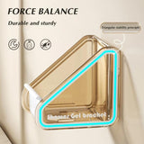 2pcs /Pack Wall-mounted Shower Gel Shampoo Holder with Adjustable Hole Distance