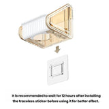 2pcs /Pack Wall-mounted Shower Gel Shampoo Holder with Adjustable Hole Distance