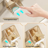 2pcs /Pack Wall-mounted Shower Gel Shampoo Holder with Adjustable Hole Distance