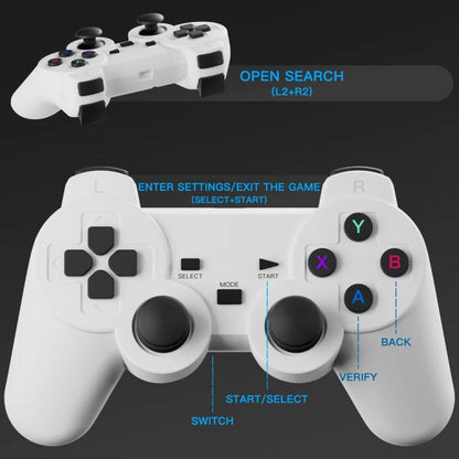 Game Projector Android 11 System With Wireless Gaming Controller 720P Home Theater, HY300