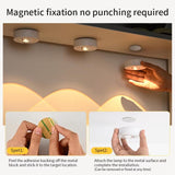 RGB Magnetic Puck Light Rechargeable LED Under Cabinet Light With Remote Control