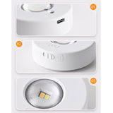 RGB Magnetic Puck Light Rechargeable LED Under Cabinet Light With Remote Control