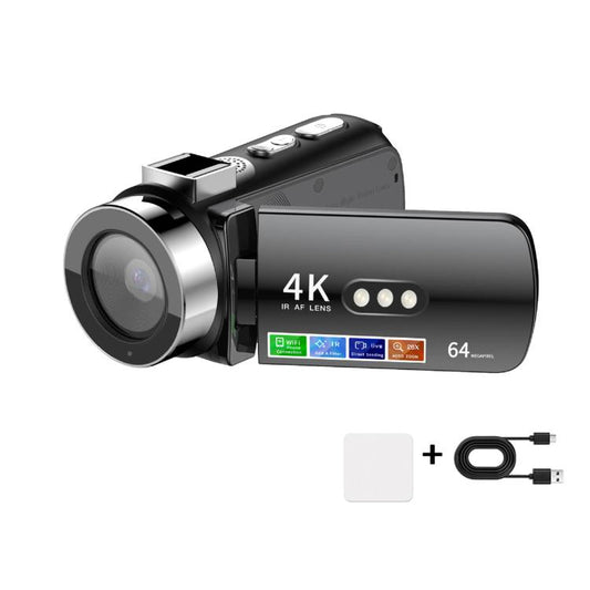 WiFi HD 4K Lightless Colorful Night Vision Digital Video Camera, Black, Black + Fill Light, Black + Lens Hood, Black + Wireless Noise Reduction Microphone, Black + Bracket, Black 4pcs /Set, Red, Red + Fill Light, Red + Lens Hood������������������������...