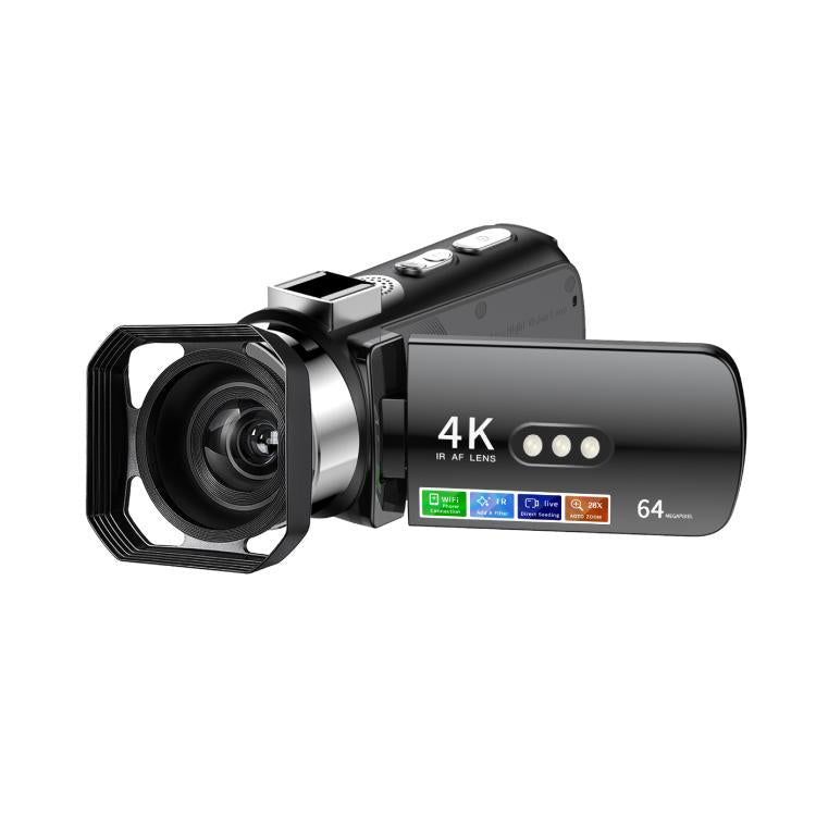 WiFi HD 4K Lightless Colorful Night Vision Digital Video Camera, Black, Black + Fill Light, Black + Lens Hood, Black + Wireless Noise Reduction Microphone, Black + Bracket, Black 4pcs /Set, Red, Red + Fill Light, Red + Lens Hood������������������������...