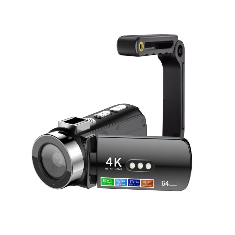 WiFi HD 4K Lightless Colorful Night Vision Digital Video Camera, Black, Black + Fill Light, Black + Lens Hood, Black + Wireless Noise Reduction Microphone, Black + Bracket, Black 4pcs /Set, Red, Red + Fill Light, Red + Lens Hood������������������������...