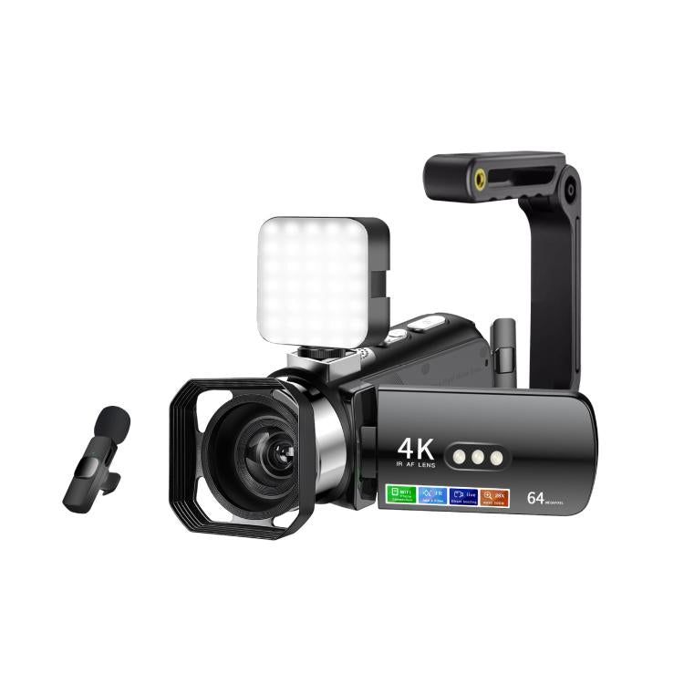 WiFi HD 4K Lightless Colorful Night Vision Digital Video Camera, Black, Black + Fill Light, Black + Lens Hood, Black + Wireless Noise Reduction Microphone, Black + Bracket, Black 4pcs /Set, Red, Red + Fill Light, Red + Lens Hood������������������������...