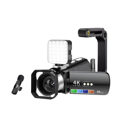WiFi HD 4K Lightless Colorful Night Vision Digital Video Camera, Black, Black + Fill Light, Black + Lens Hood, Black + Wireless Noise Reduction Microphone, Black + Bracket, Black 4pcs /Set, Red, Red + Fill Light, Red + Lens Hood������������������������...