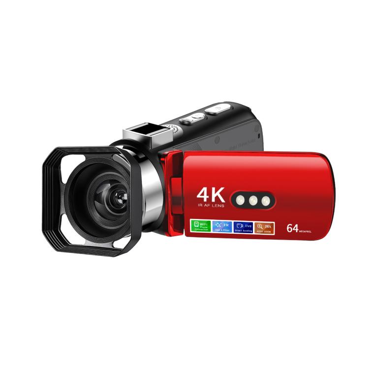 WiFi HD 4K Lightless Colorful Night Vision Digital Video Camera, Black, Black + Fill Light, Black + Lens Hood, Black + Wireless Noise Reduction Microphone, Black + Bracket, Black 4pcs /Set, Red, Red + Fill Light, Red + Lens Hood������������������������...