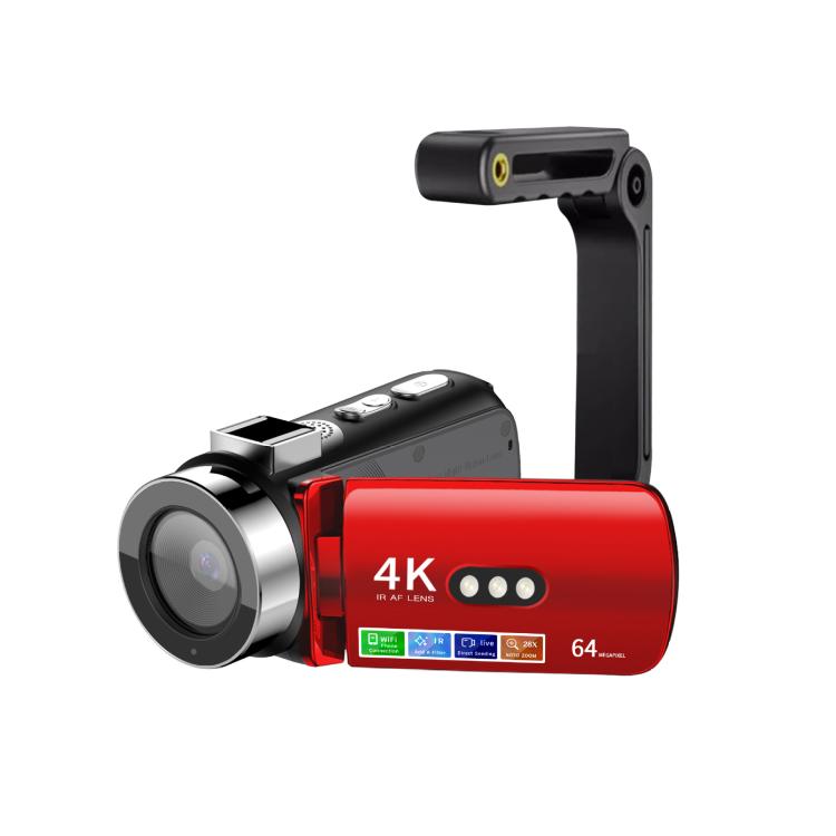 WiFi HD 4K Lightless Colorful Night Vision Digital Video Camera, Black, Black + Fill Light, Black + Lens Hood, Black + Wireless Noise Reduction Microphone, Black + Bracket, Black 4pcs /Set, Red, Red + Fill Light, Red + Lens Hood������������������������...