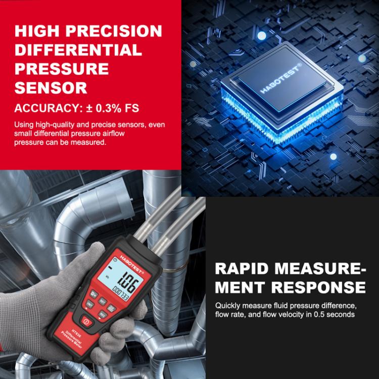 جهاز اختبار الضغط الدقيق الرقمي عالي الدقة HABOTEST HT636، HT636