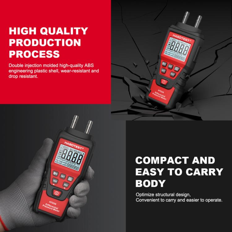 جهاز اختبار الضغط الدقيق الرقمي عالي الدقة HABOTEST HT636، HT636