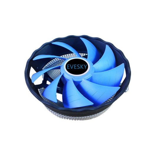 مروحة تبريد وحدة المعالجة المركزية EVESKY 800-2000 دورة في الدقيقة لمقابس Intel LGA 1155/1156/775 وAMD AM4/AM5، 400